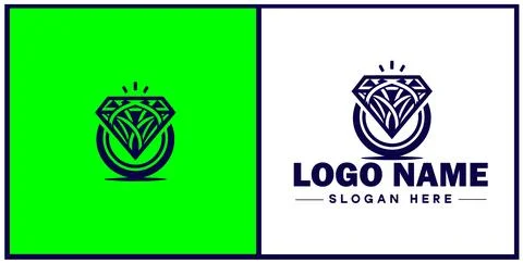 Diamond ring icon Gemstone ring Diamond band Sparkling ring flat logo sign .. 스톡 일러스트