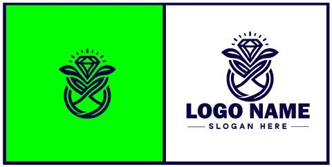 Diamond ring icon Gemstone ring Diamond band Sparkling ring flat logo sign .. 스톡 일러스트