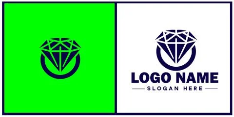 Diamond ring icon Gemstone ring Diamond band Sparkling ring flat logo sign .. Stock Illustration