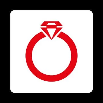 Diamond Ring Icon Stock Illustration