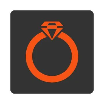 Diamond Ring Icon Illustrazione stock