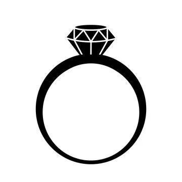 Diamond Ring icon Stock Illustration