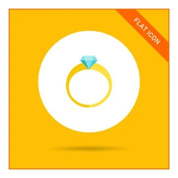 Diamond ring Stock Illustration