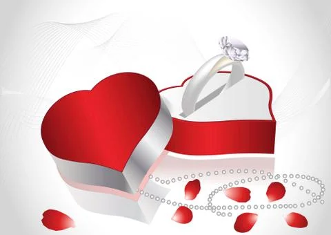 Diamond Ring Stock Illustration