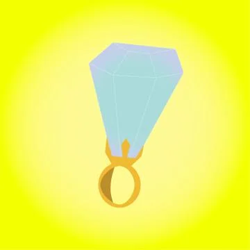 Diamond ring Stock Illustration