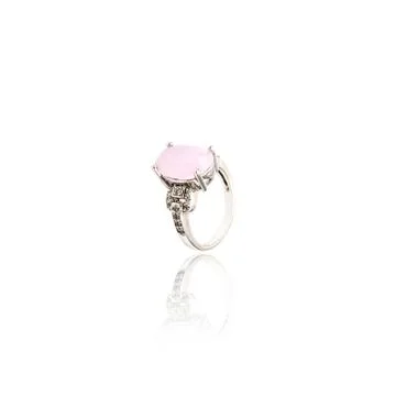 Diamond Ring isolated on white. Stock Photos