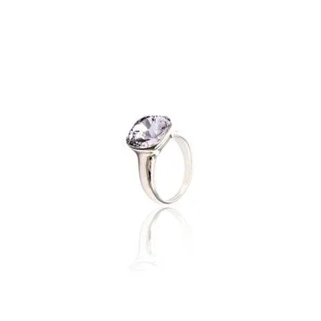 Diamond Ring isolated on white. Stock Photos