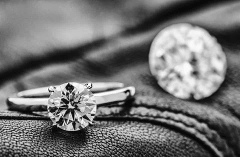 Diamond Ring Jewelry Making Background Stock Photos