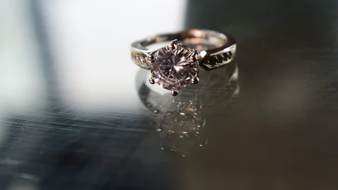 Diamond ring, luxury wedding ring, Stock Footage 124001464