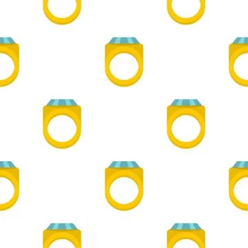 Diamond ring pattern seamless Stock Illustration