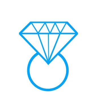 Diamond ring vector illustration Stock Illustration