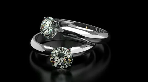 Diamond Rings Stock Footage 25322923