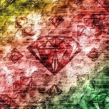 Diamond Rock Background Illustrazione stock