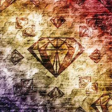 Diamond Rock Background Illustrazione stock