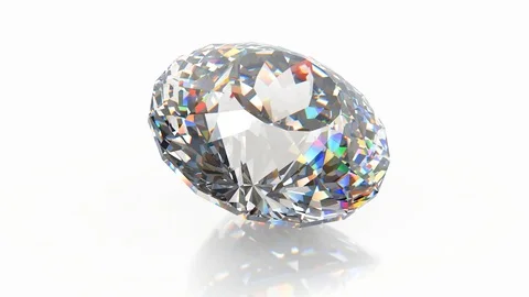 Diamond rotating 360 Stock Footage 95788091