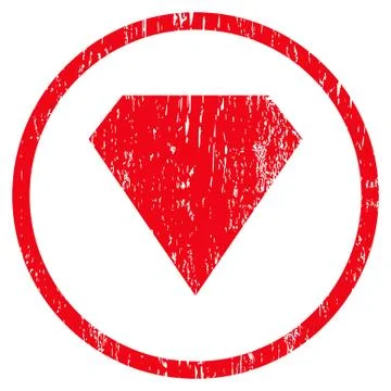 Diamond Rounded Grainy Texture Icon Illustrazione stock