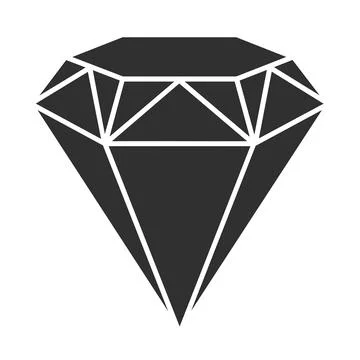 Diamond, ruby, gemstone icon Stock Illustration