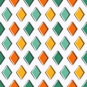 Diamond seamless background. Vector pattern. 스톡 일러스트