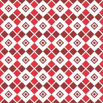 Diamond Seamless Geometric Pattern on Isolated White Background Stock Illustration