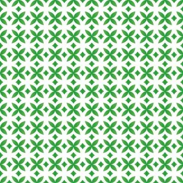 Diamond Seamless Geometric Pattern Vector on Isolated White Background Stock Illustration