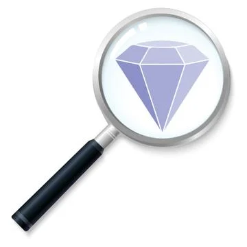 Diamond search Stock-Illustration