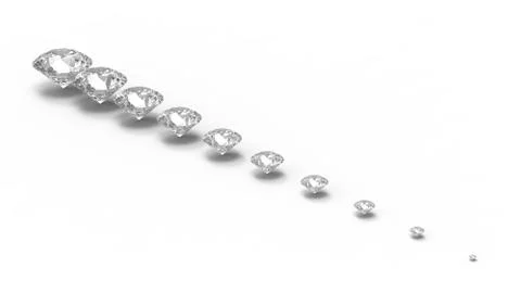 Diamond with shadows Stock Illustration