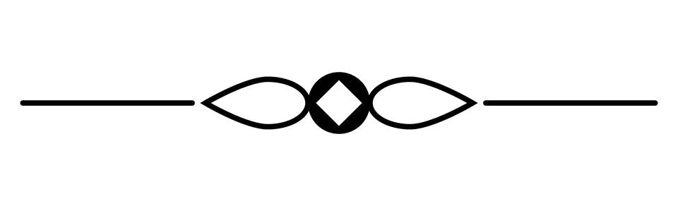 Diamond shape divider, Decorative line element, Symmetrical graphic separator Ilustração Stock