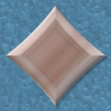 Diamond shape frame with seamless generated texture Stock Illustration