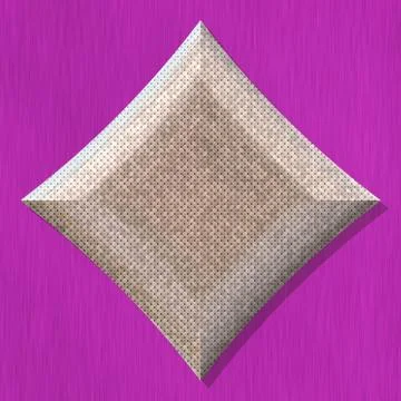 Diamond shape frame with seamless generated texture Stock Illustration