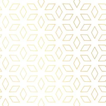 Diamond shape golden pattern vector background Stock Illustration