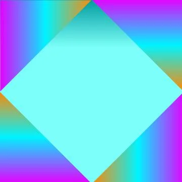 Diamond shape in gradient pink and blue color for wallpaper and background Stock Illustration