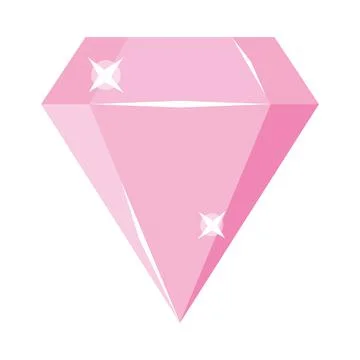 Diamond shaped gem Stock Illustration