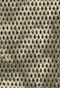 Diamond-shaped gray pattern close-up view from above 스톡 일러스트