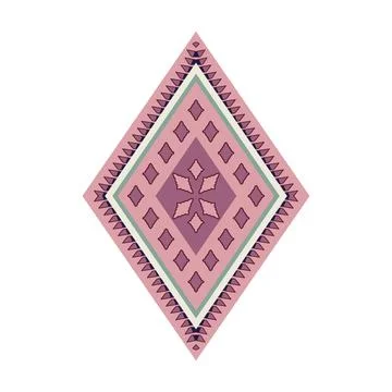 A diamond-shaped pattern abstract in vibrant pink and purple hues Stock Illustration