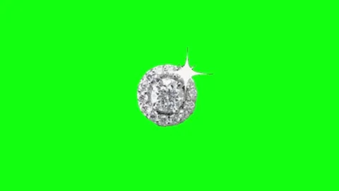 Diamond Shine Animation Chroma Key Stock Footage 337092277