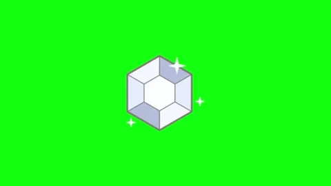 Diamond Shine Animation Chroma Key Stock Footage 337092288