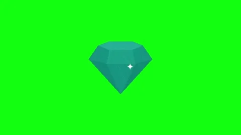 Diamond Shine Animation Chroma Key Stock Footage 337092386