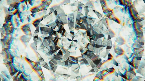 Diamond shine macro rotate seamless loop with kaleidoscope effect Stock Footage 116243189