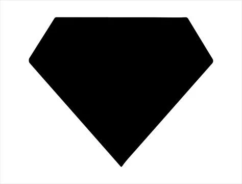 Diamond silhouette vector art Stock Illustration