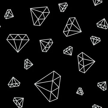 Diamond simple seamless pattern background. Illustration Stock Illustration