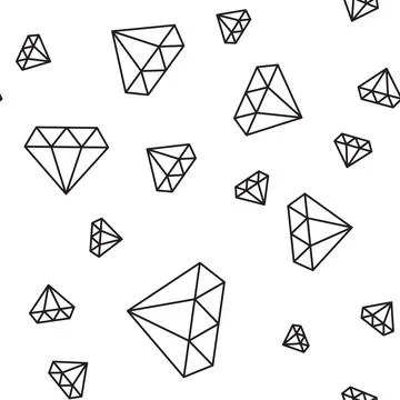 Diamond simple seamless pattern background. Illustration Stock Illustration