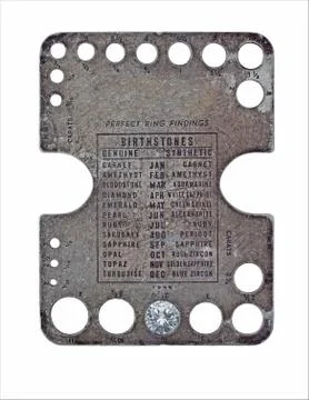 Diamond size template Stock Photos