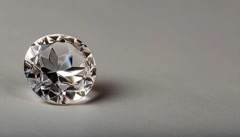 Diamond is a solid form of pure carbon with its atoms arranged in a crystal.. Stock Photos