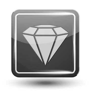 Diamond Square Icon Stock Illustration