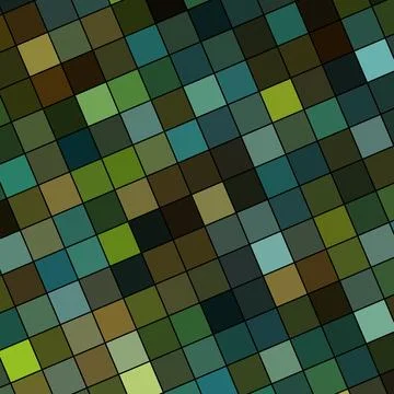 Diamond square shaped abstract mosaic tiles pattern with Diagonal symmetrical Stock Illustration