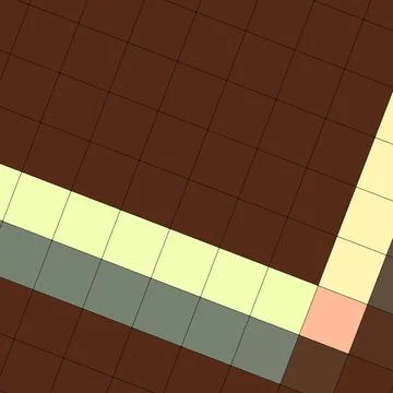 Diamond square shaped abstract mosaic tiles pattern with Diagonal symmetrical Illustrazione stock