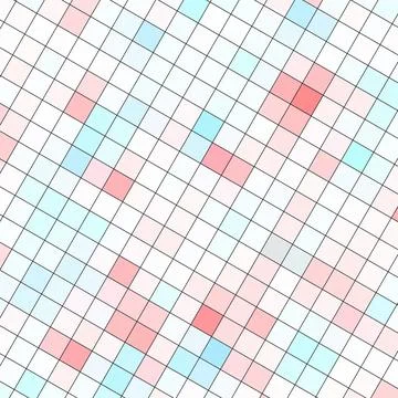 Diamond square shaped abstract mosaic tiles pattern with Diagonal symmetrical Illustrazione stock