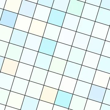 Diamond square shaped abstract mosaic tiles pattern with Diagonal symmetrical Stock Illustration