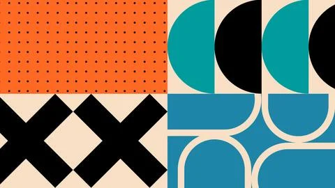 Diamond Stack and Overlay Art in Modern Colors Illustrazione stock