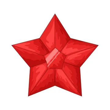 Diamond star illustration Stock Illustration